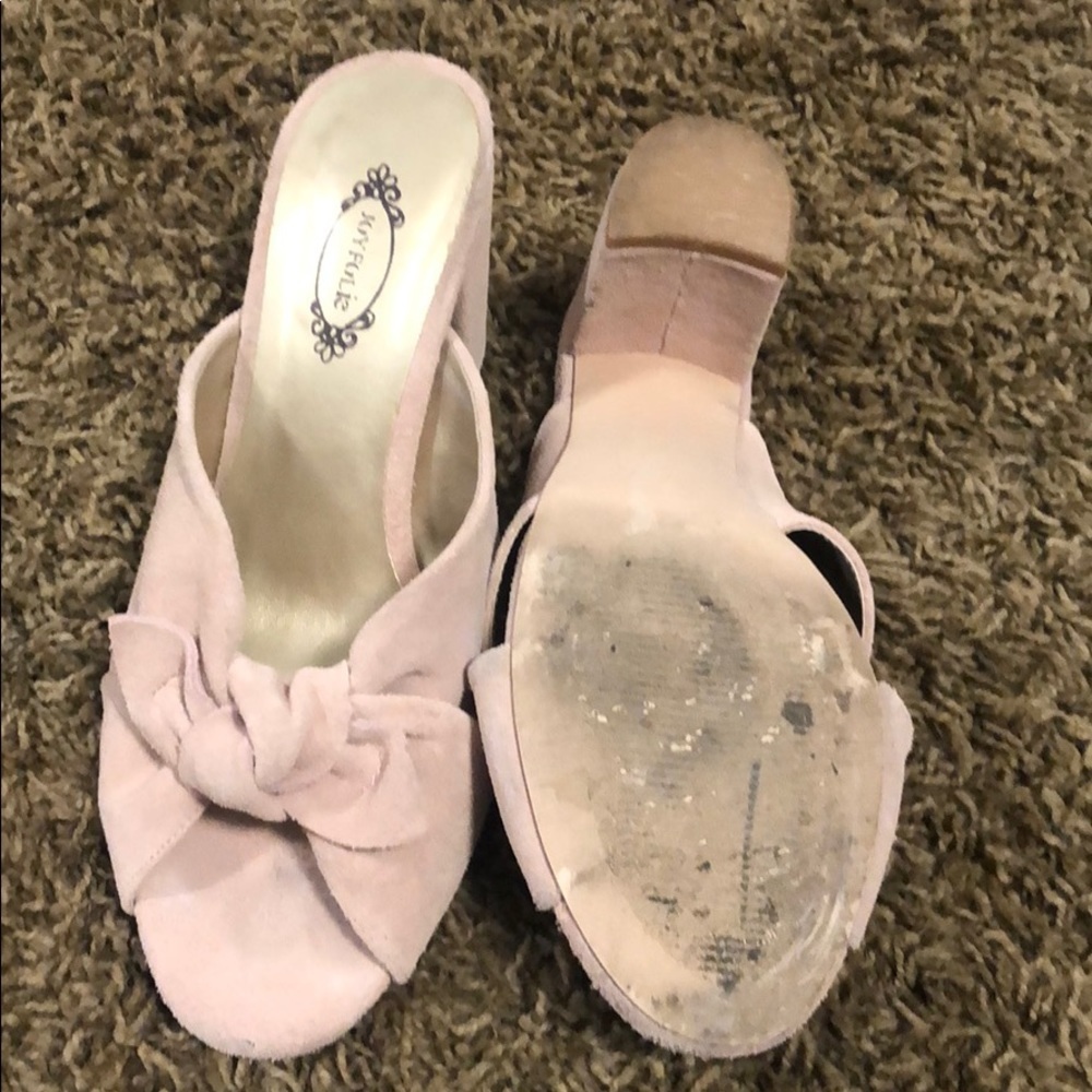 Blush Joyfolie small heels 6.5 lightly Worn - Picture 3 of 7